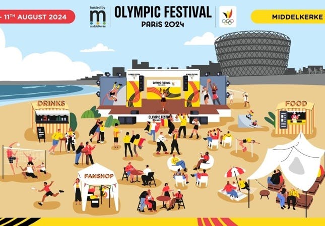 Le Festival Olympique accueille cet été les fans du Team Belgium à Middelkerke !
