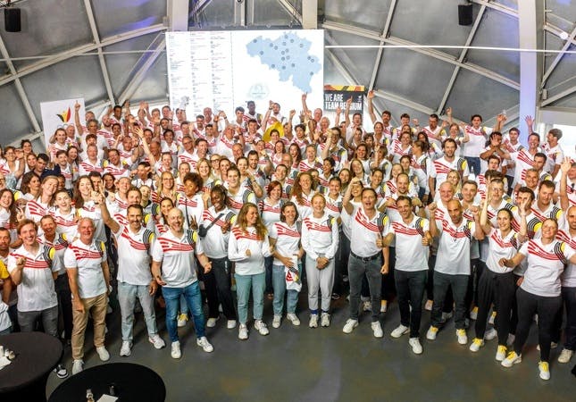 L’Atomium reçoit le Team Belgium lors du "Pre-Olympic Get Together"