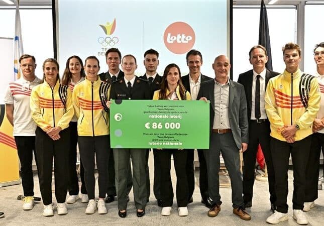 Nationale Loterij reikt voor 86.000 euro aan premies uit aan Team Belgium